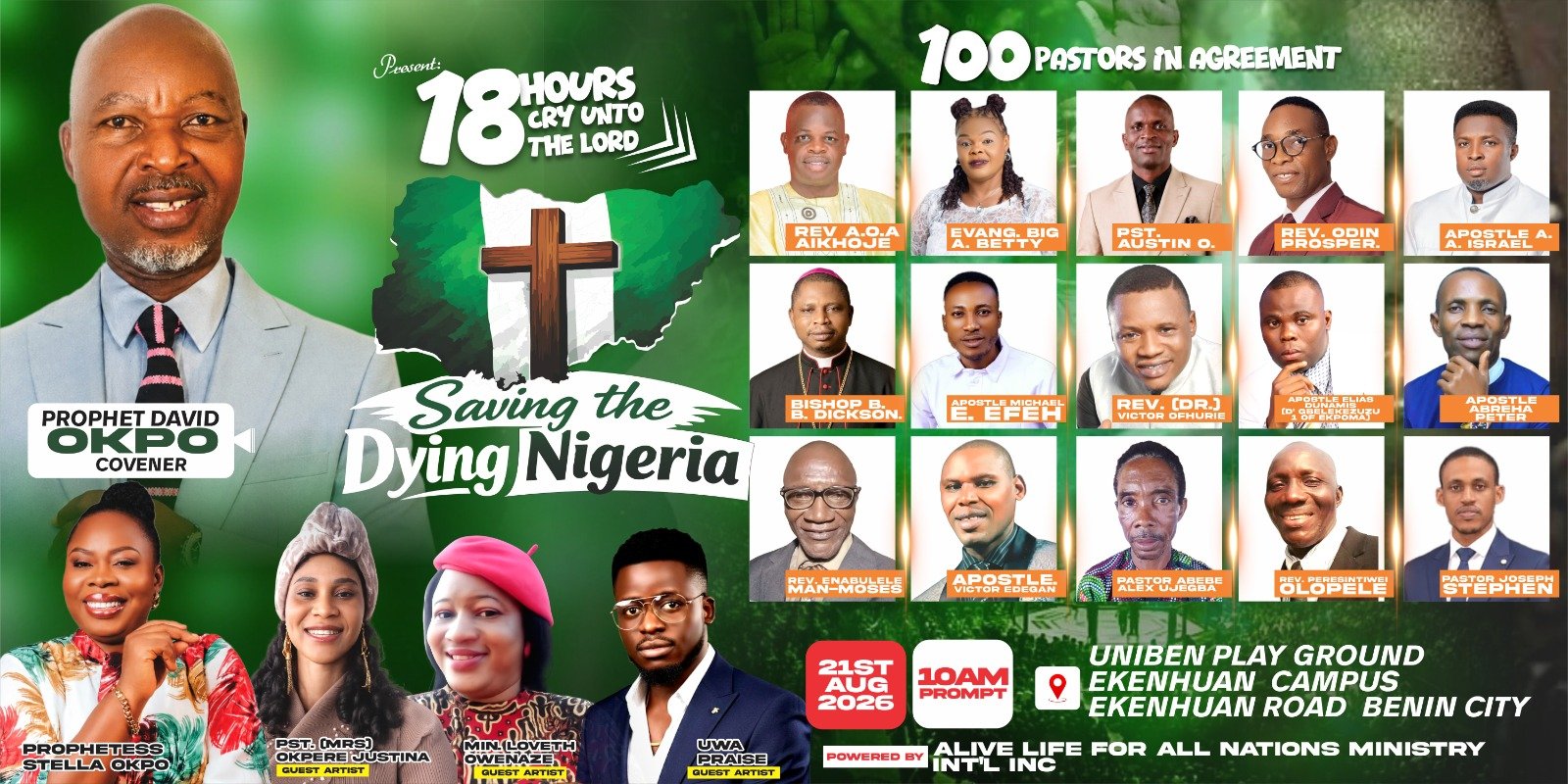 18 HOURS CRY UNTO THE LORD